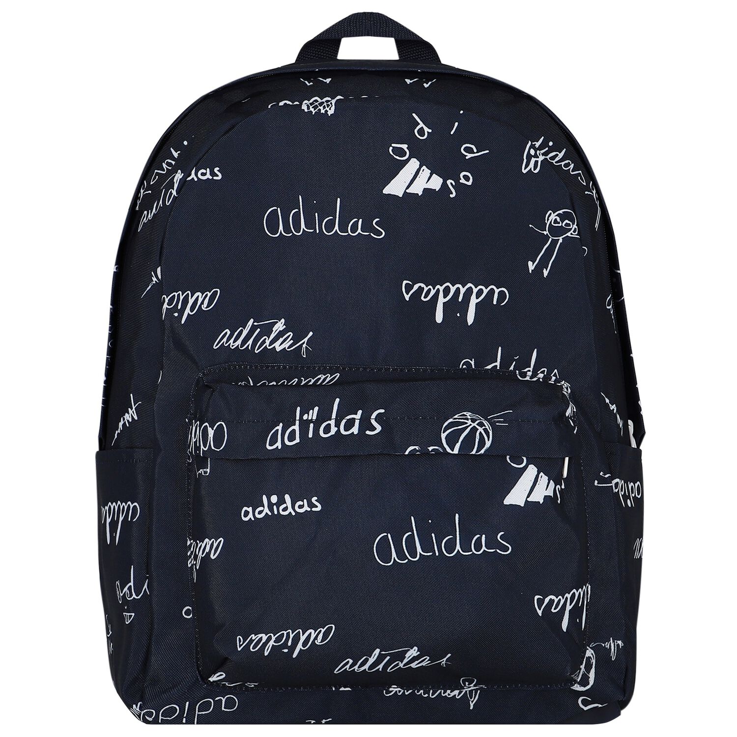 Navy Blue Logo Backpack, 1, hi-res
