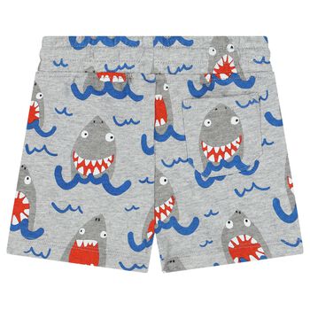 Younger Boys Grey Shark Shorts