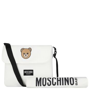 White Teddy Bear Baby Changing Bag