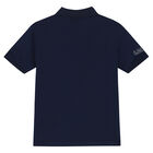 Boys Navy Logo Polo Shirt, 1, hi-res
