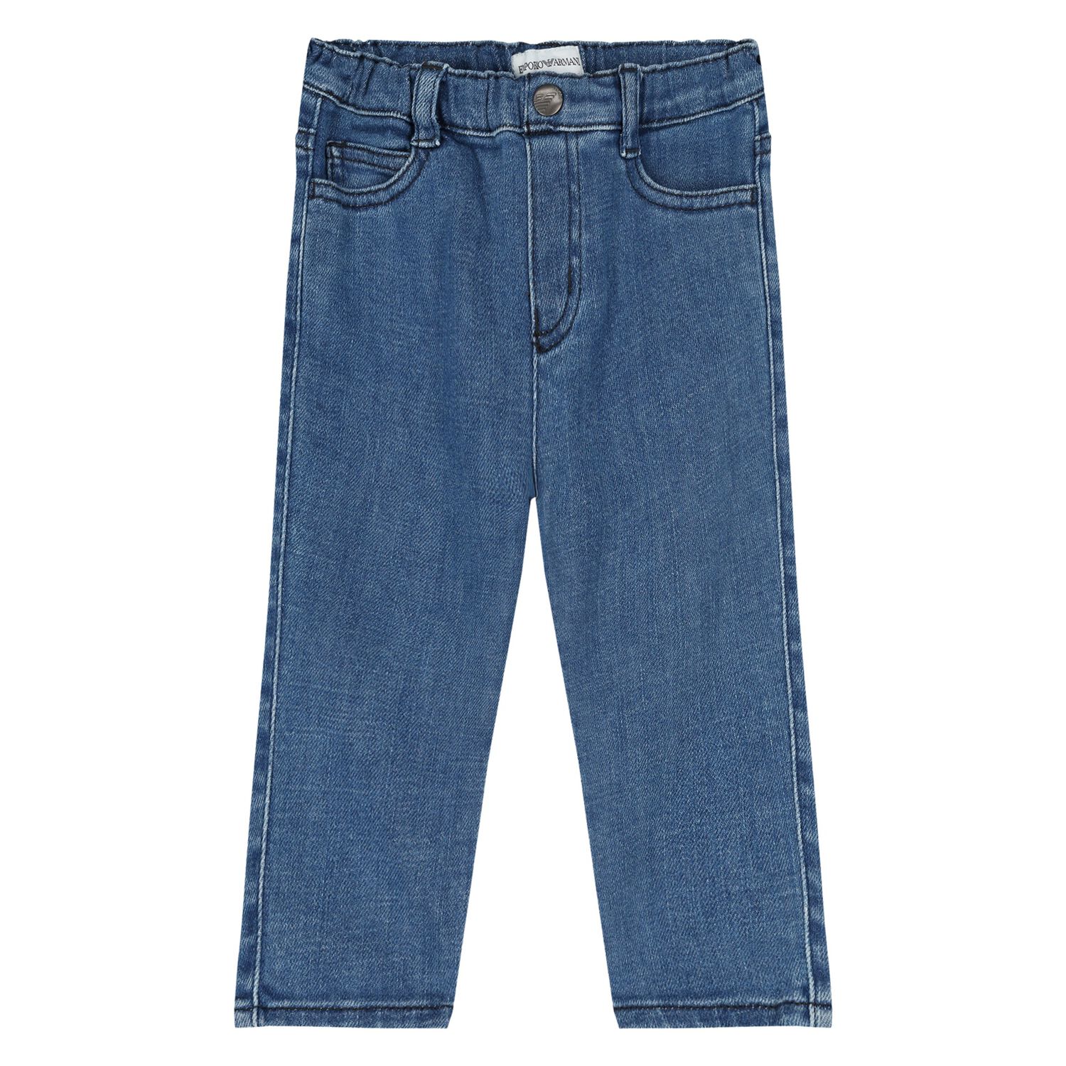Younger Boys Blue Denim Jeans, 1, hi-res image number null