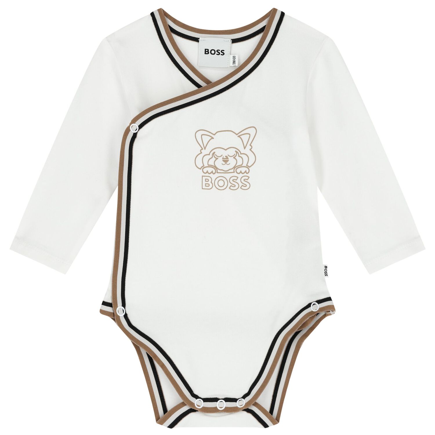 White Logo Babygrow Gift Set, 1, hi-res