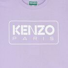 تيشيرت بنات بالشعار باللون الأرجواني, 2, hi-res