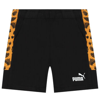 Boys Black Logo Shorts