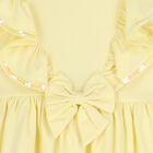 Girls Yellow Ruffle Dress, 3, hi-res