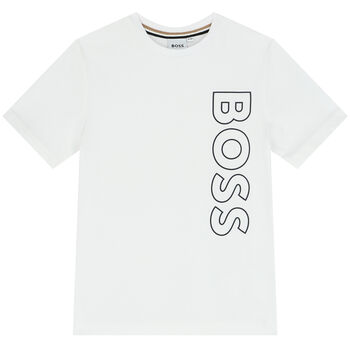Boys White Logo T-Shirt