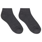 Boys Grey & White Socks (3 Pack) , 3, hi-res