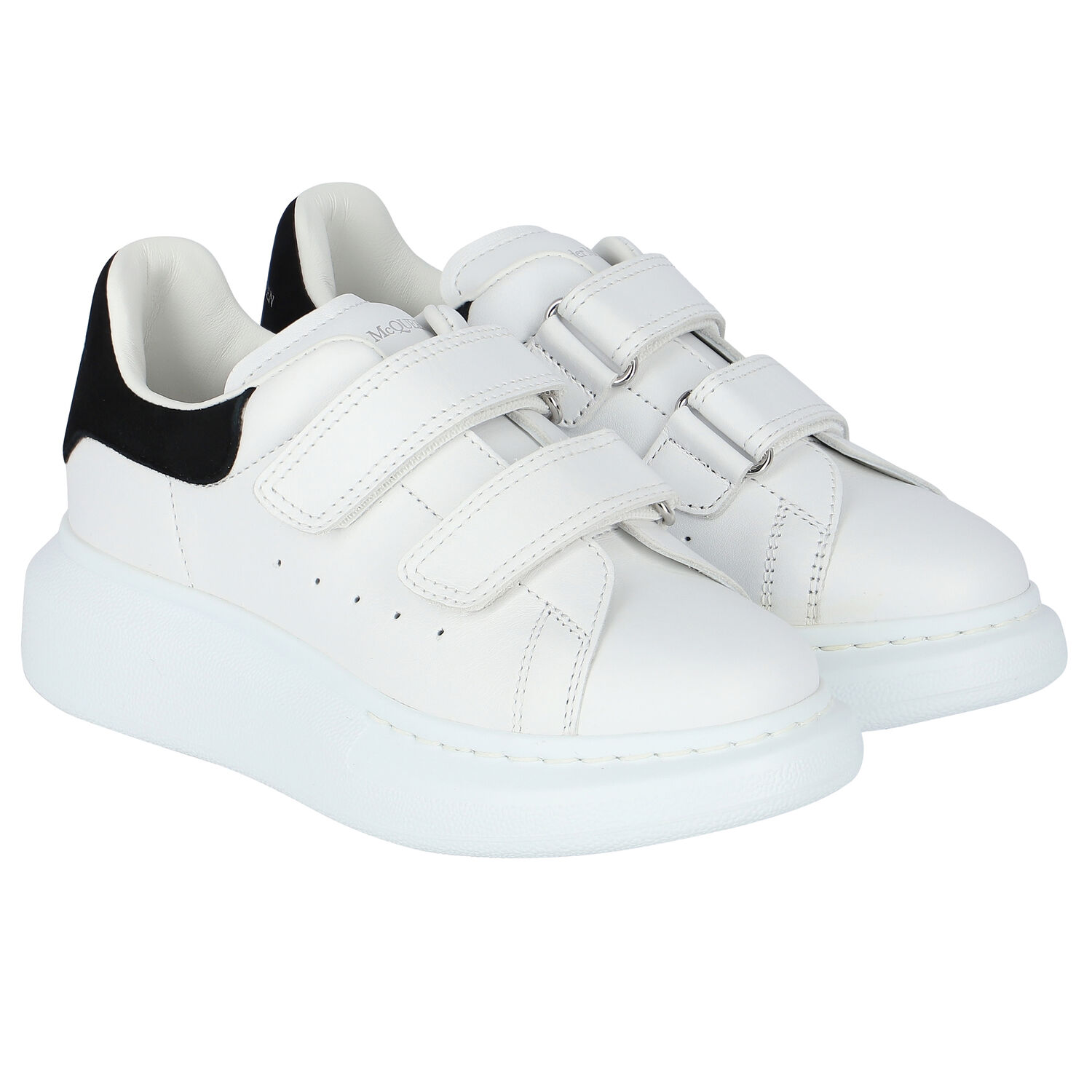 حذاء رياضي كبير الحجم باللون الأبيض والأسود للبنات, 2, hi-res image number null