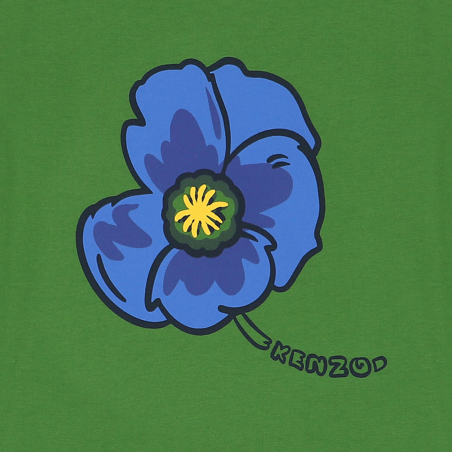 Green Logo & Poppy T-Shirt, 1, hi-res