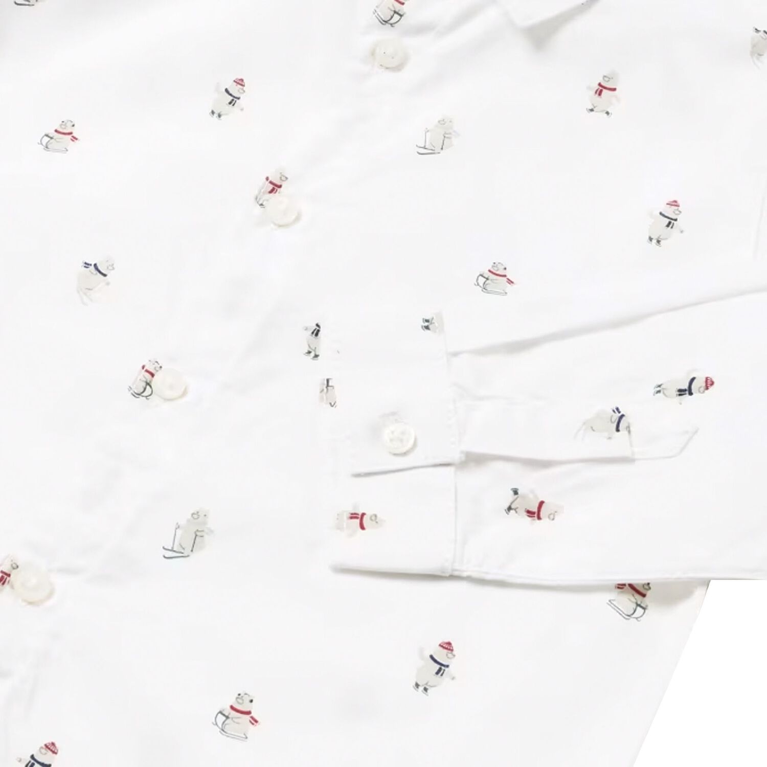 قميص أولاد بأكمام باللون الأبيض, 1, hi-res