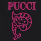 Girls Black Logo T-Shirt, 1, hi-res