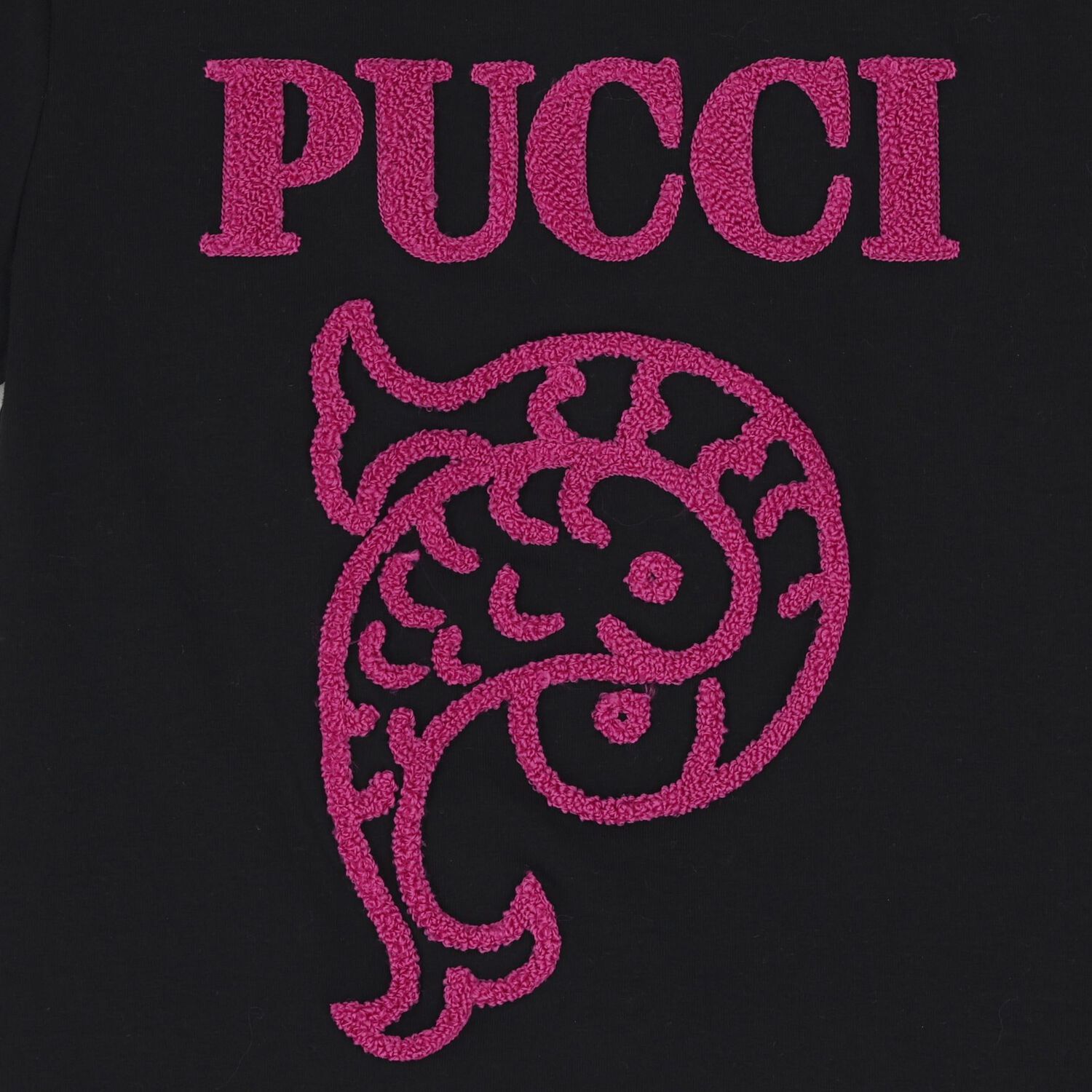 Girls Black Logo T-Shirt, 1, hi-res