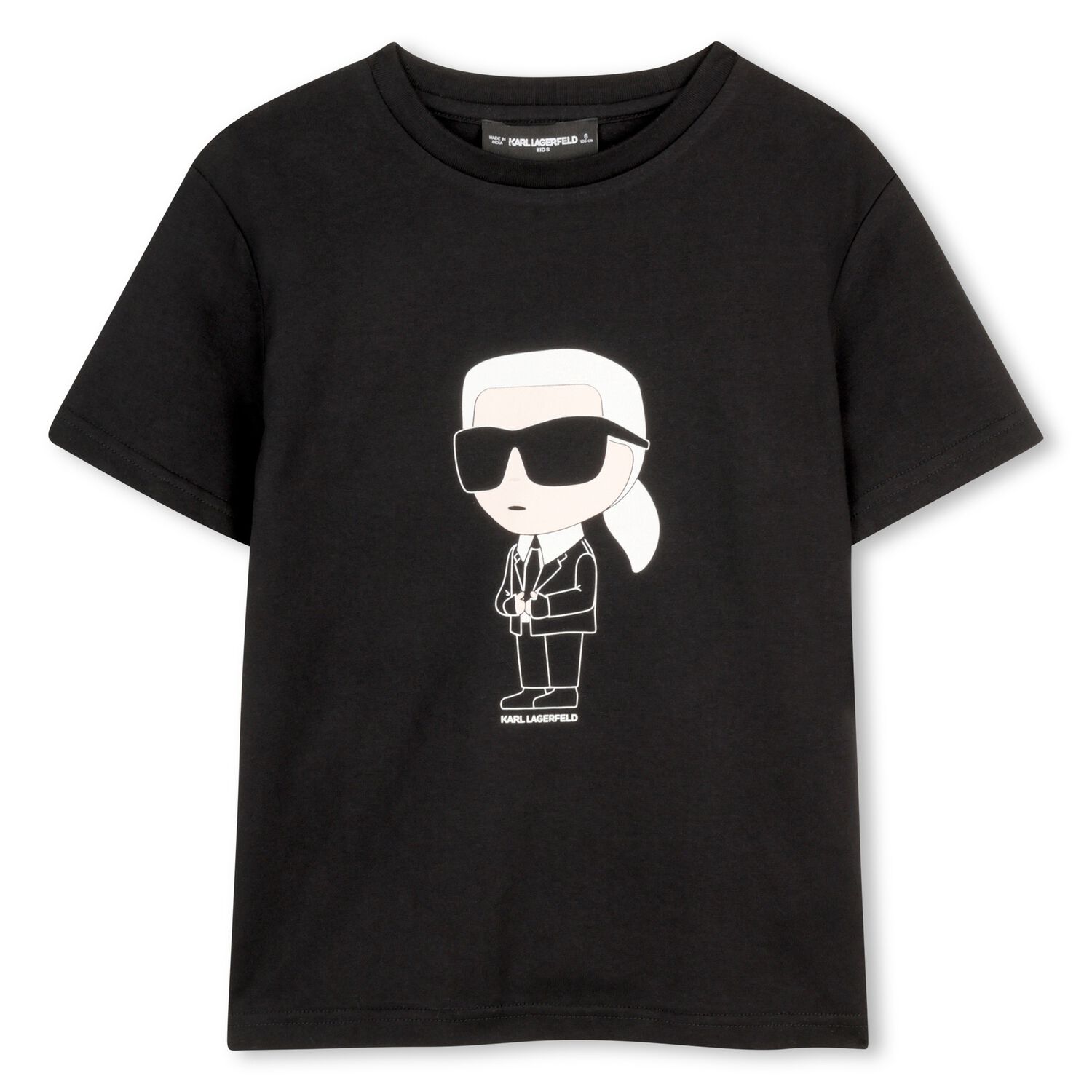 Boys Black Logo T-Shirt, 1, hi-res