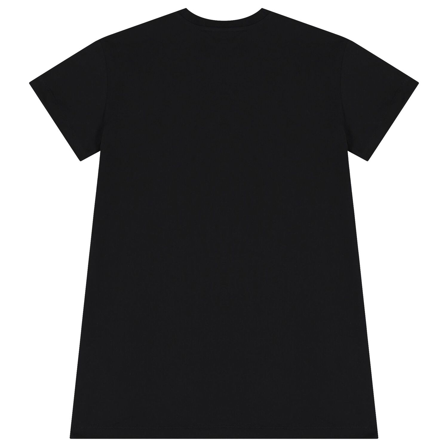Girls Black Logo Dress, 2, hi-res