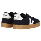 Black Logo Canvas Trainers, 1, hi-res