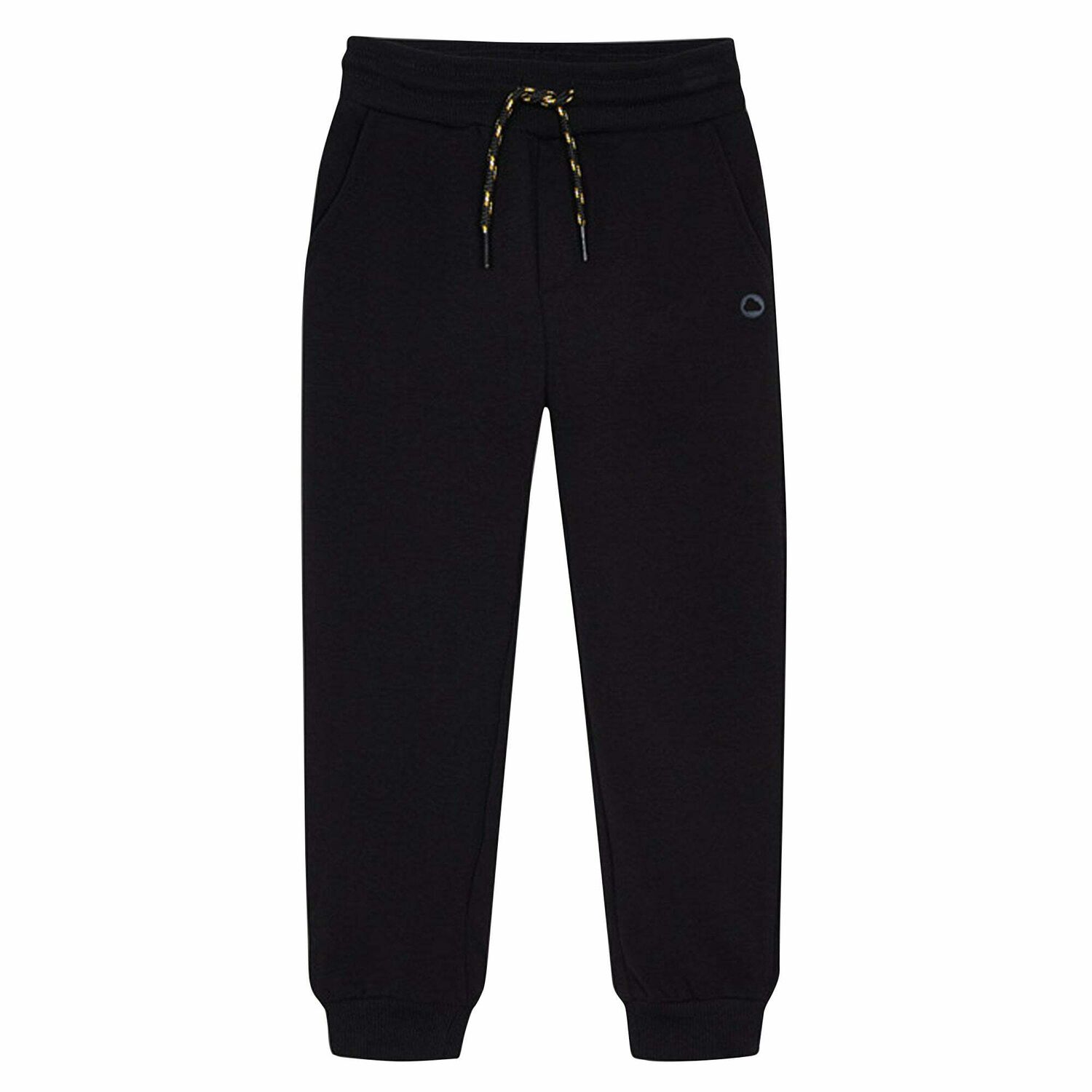 بنطلون رياضى بالشعار باللون الاسود للاولاد, 1, hi-res image number null