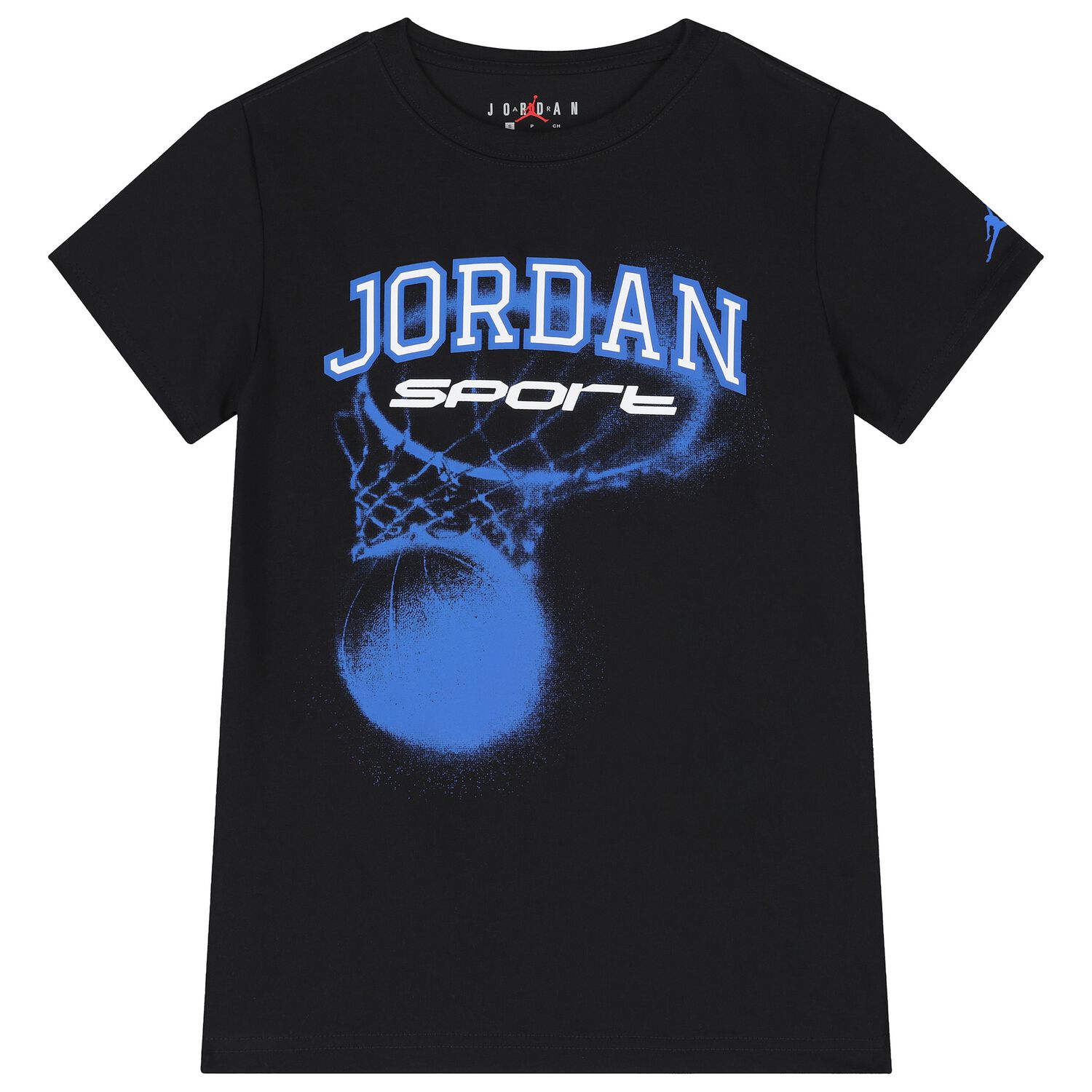 Boys Black Jordan Logo T-Shirt, 2, hi-res image number null