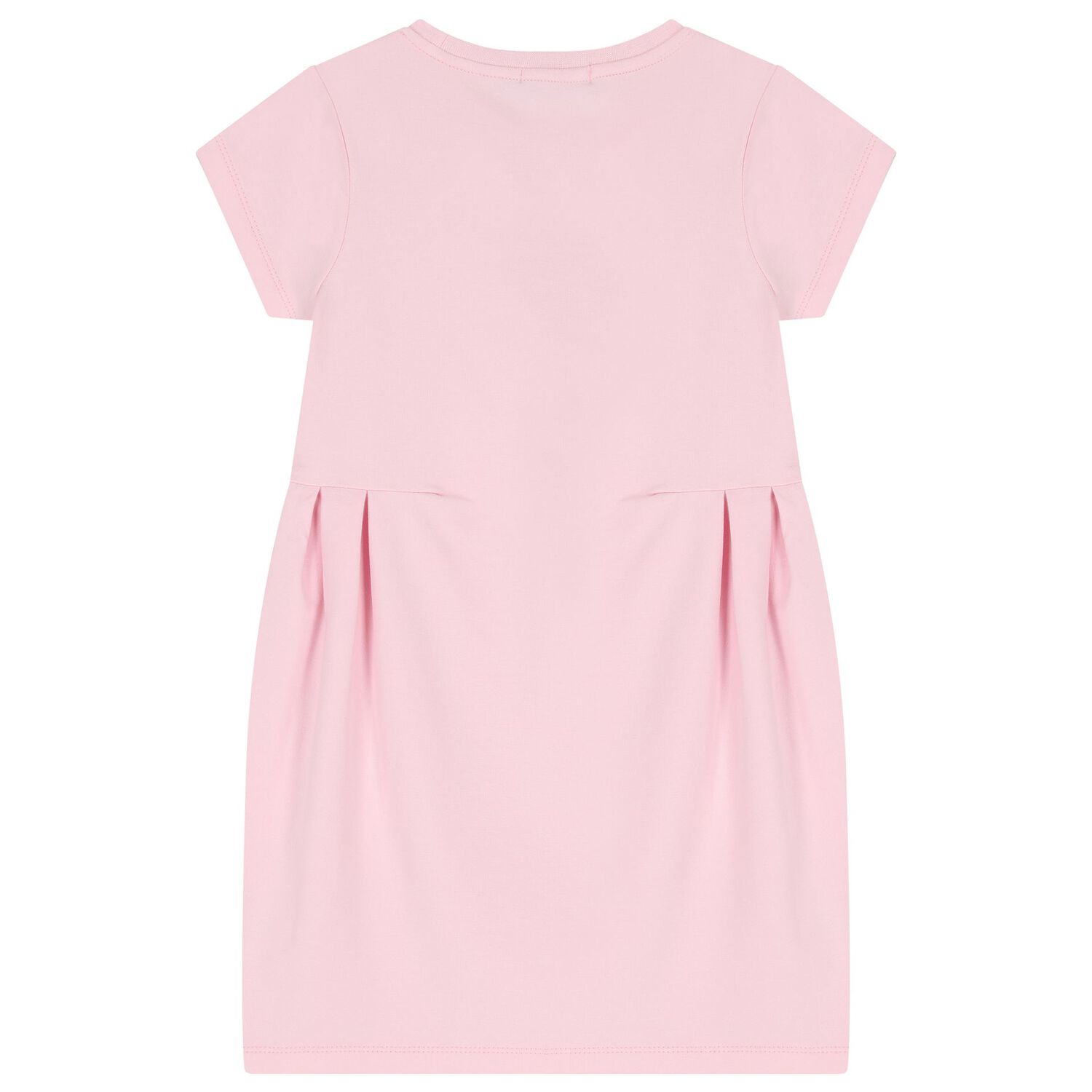 Girls Pink Necklace Logo Dress, 2, hi-res
