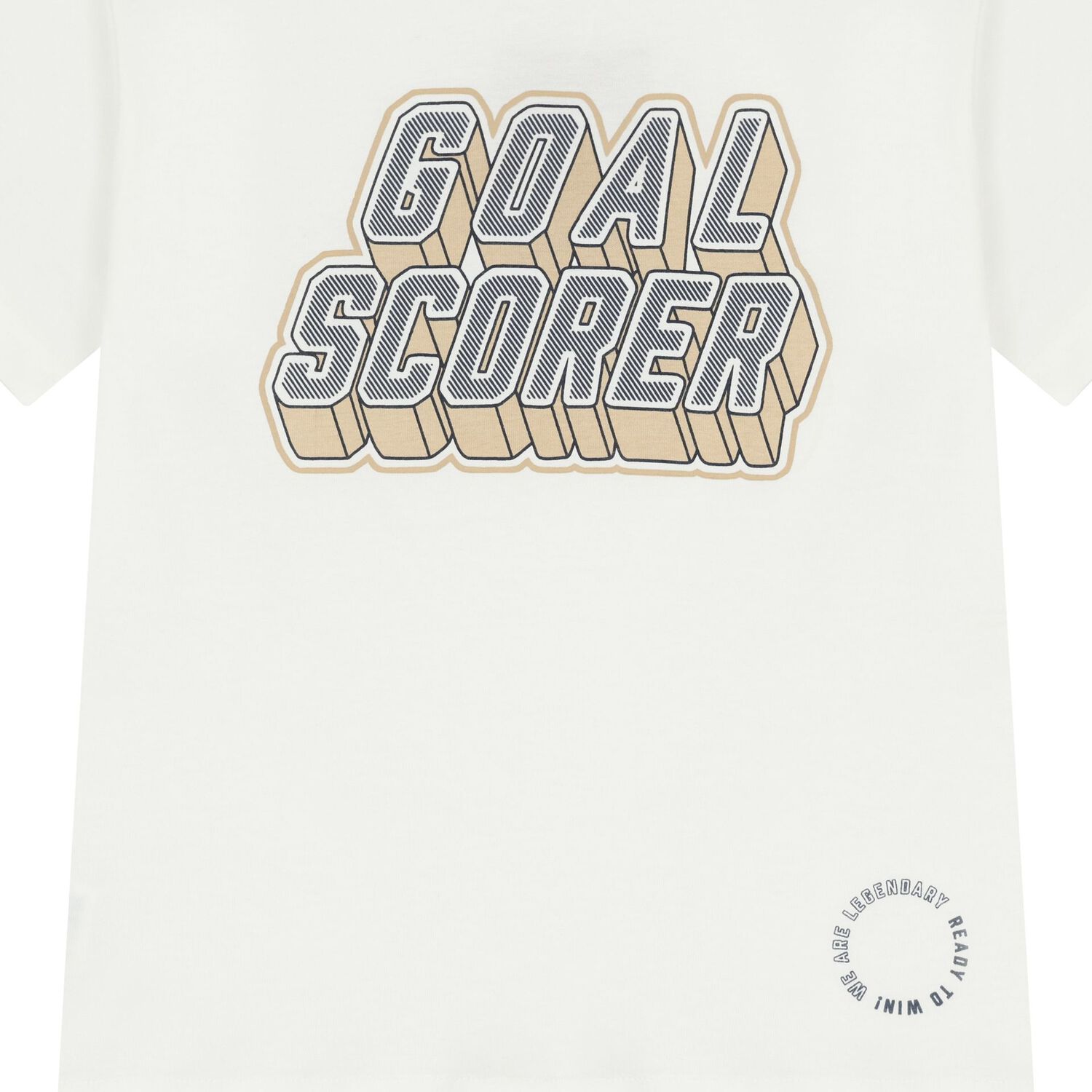 طقم شورت أولاد باللون الأبيض والبيج, 1, hi-res