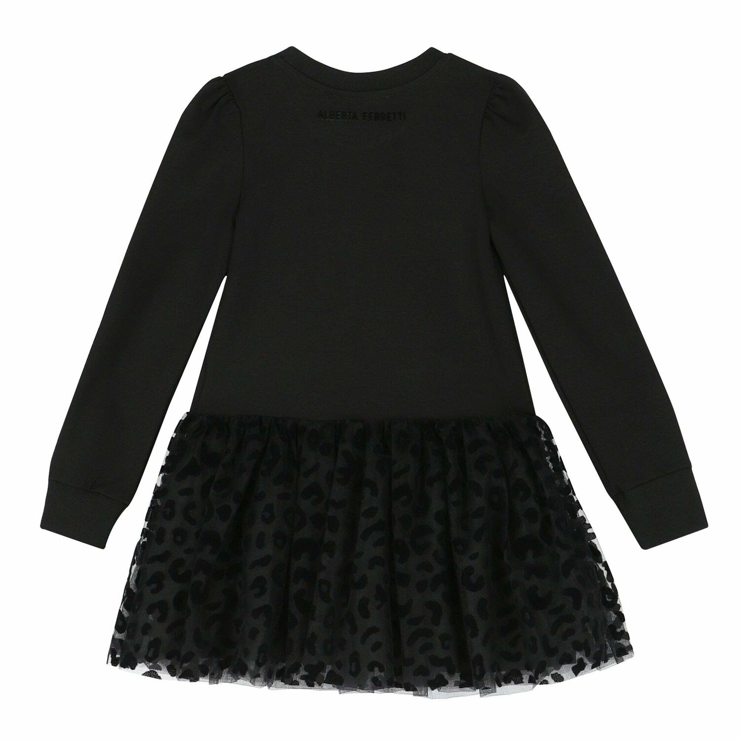 Girls Black Logo Dress, 1, hi-res image number null