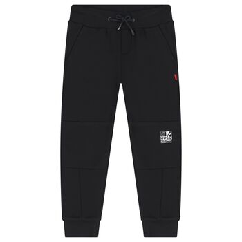 Boys Black Logo Joggers