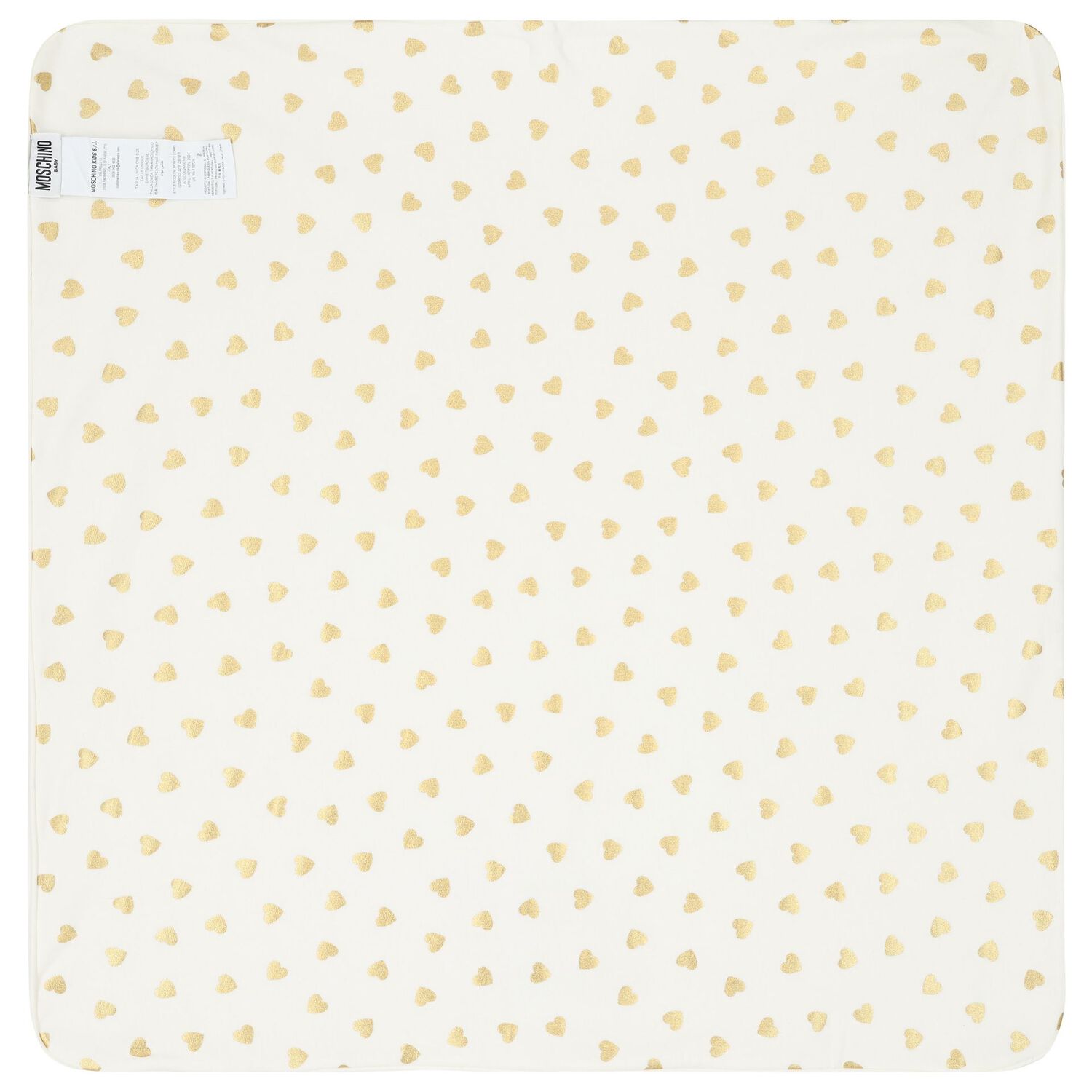 Baby Girls Ivory Teddy Bear Logo Blanket, 1, hi-res image number null