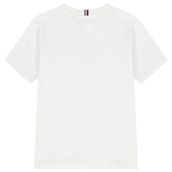 Boys White Logo T-Shirt