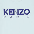 Younger Boys Blue Logo T-Shirt, 1, hi-res