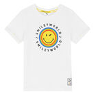 تيشيرت بالشعار باللون الأبيض للأولاد, 1, hi-res