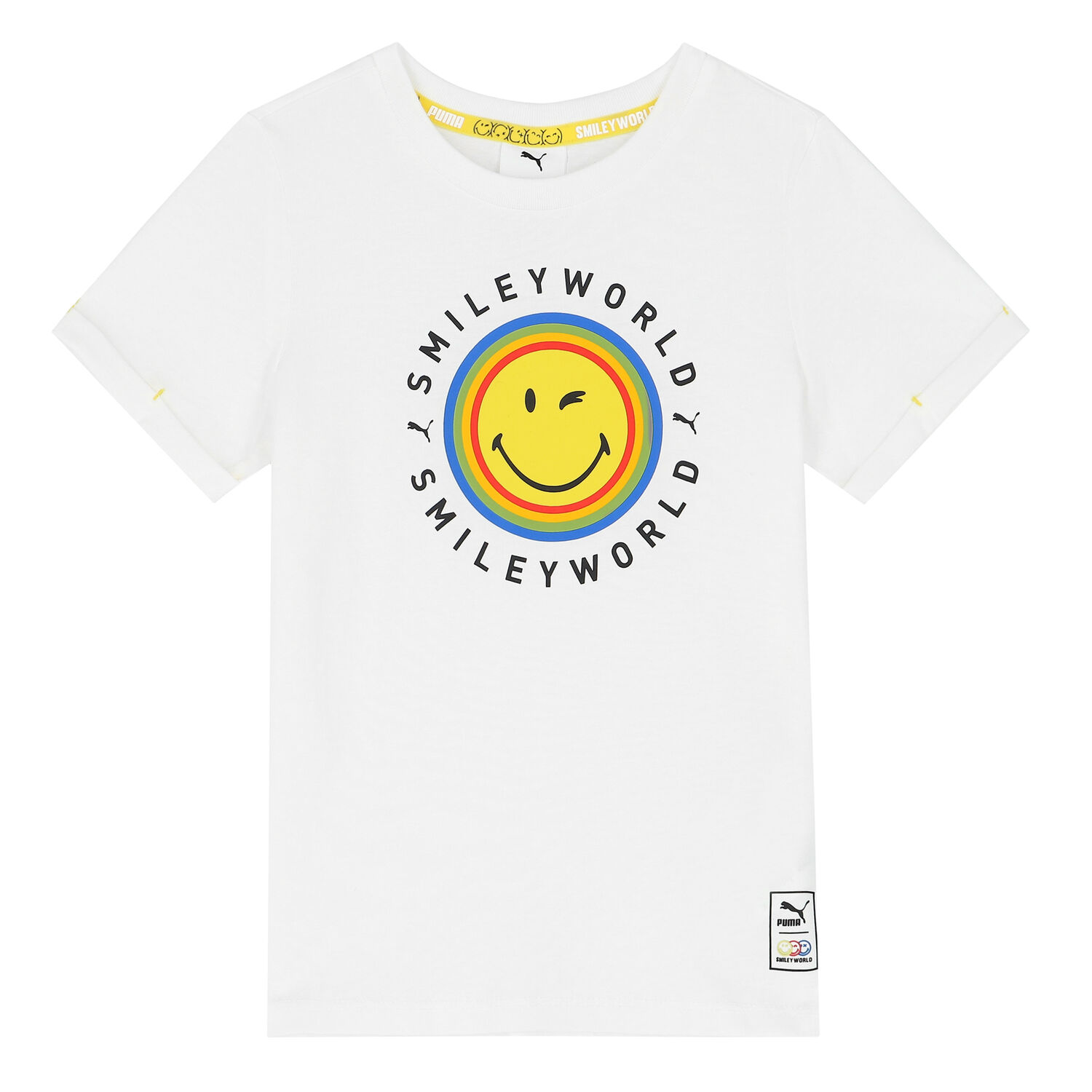 تيشيرت بالشعار باللون الأبيض للأولاد, 1, hi-res image number null