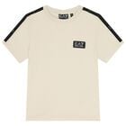 Boys Ivory Logo T-Shirt, 1, hi-res