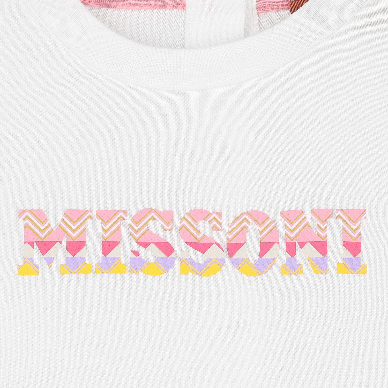 Younger Girls White & Pink Logo Dress, 1, hi-res image number null