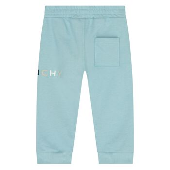 Younger Boys Blue Logo Joggers