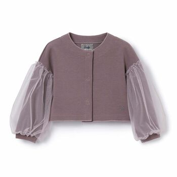 Girls Mauve Logo Jacket