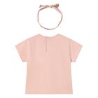 Younger Girls Pink T-Shirt Set, 2, hi-res