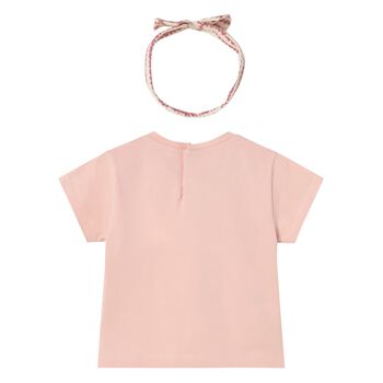 Younger Girls Pink T-Shirt Set
