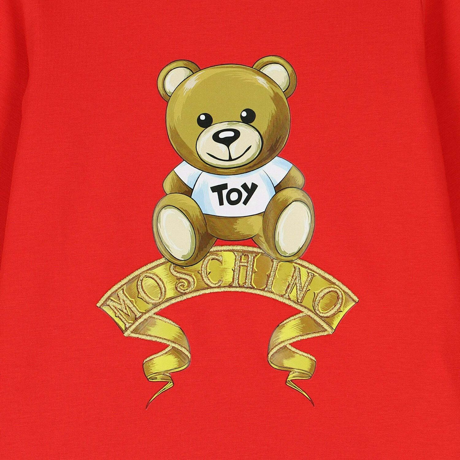 تيشيرت باكمام اطفال بناتي باللون الاحمر, 1, hi-res image number null