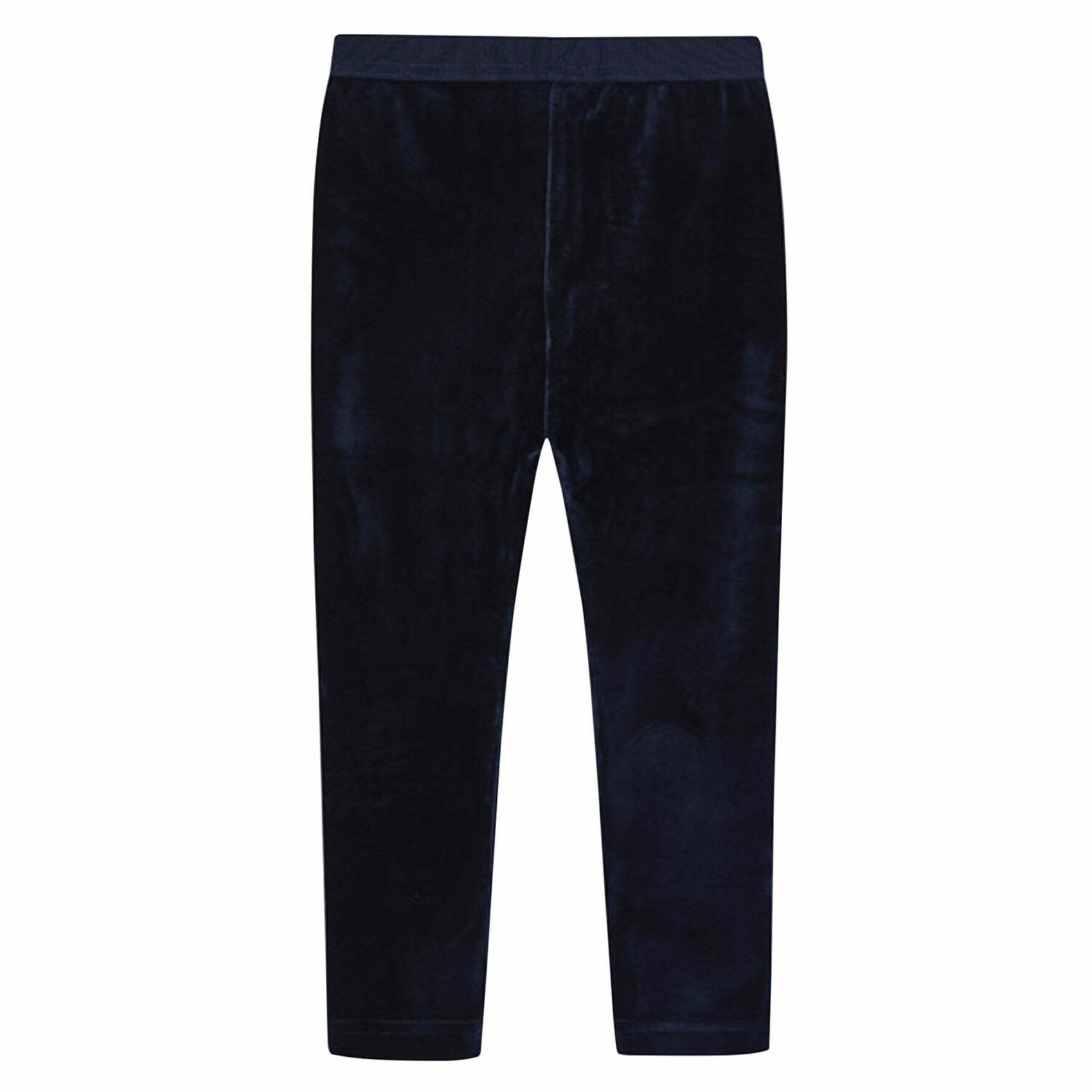 Girls Navy Velvet Leggings, 1, hi-res image number null