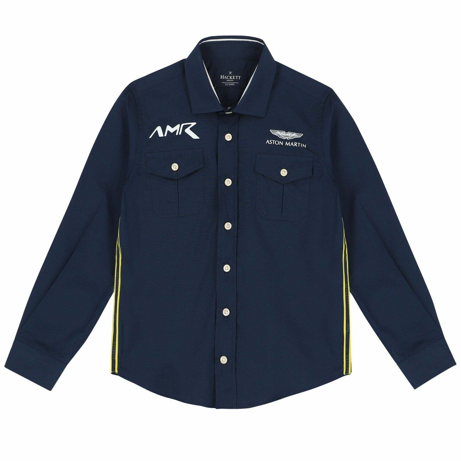 قميص بالشعار باللون الكحلى للاولاد, 1, hi-res