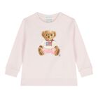 Baby Girls Pink Polo Bear Tracksuit, 1, hi-res