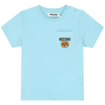 Blue Teddy Bear Logo T-Shirt