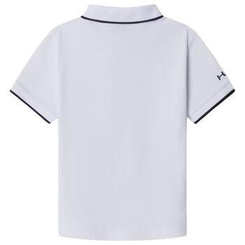 قميص بولو باللونين الابيض و الكحلي للاولاد