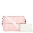 Baby Girls Pink & White Logo Changing Bag ( 34cm ), 2, hi-res