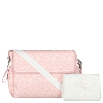 Baby Girls Pink & White Logo Changing Bag ( 34cm )