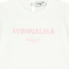 تيشيرت باللون العاجى والزهرى للبنات, 1, hi-res