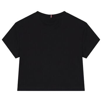 Girls Black Logo T-Shirt