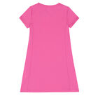 Girls Bright Pink Logo Dress, 1, hi-res