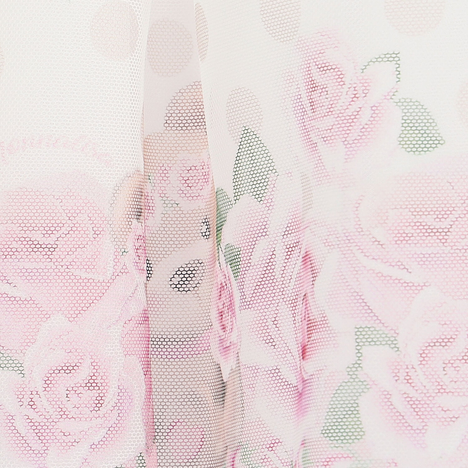 فستان بنات تول باللون الأبيض والوردي, 1, hi-res