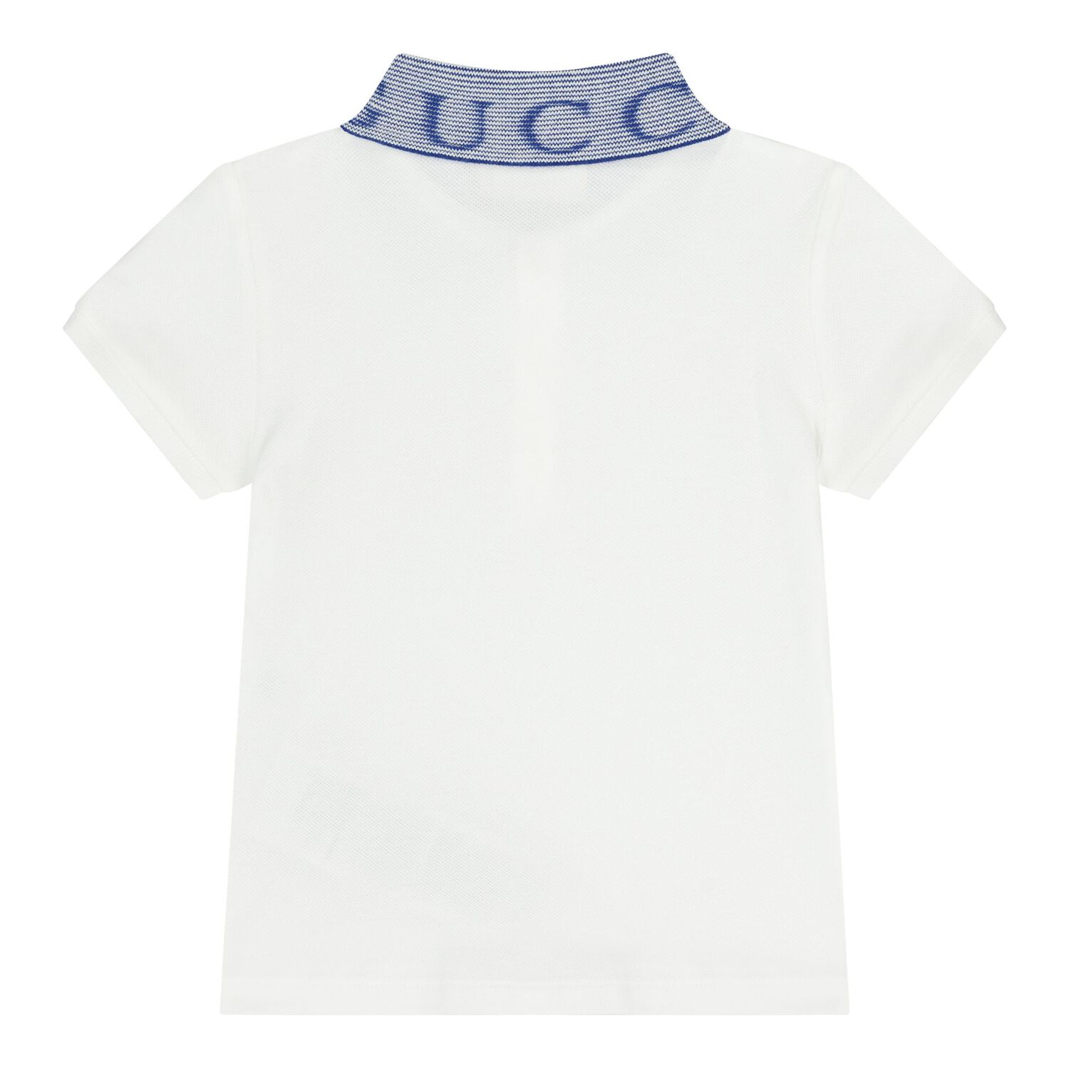 Baby Boys White & Blue Polo Shirt, 1, hi-res