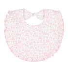 Baby Girls White & Pink Royal Bib, 1, hi-res